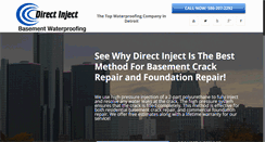 Desktop Screenshot of directinjectwaterproofing.com